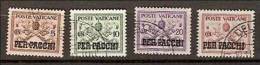 1931 Vaticano Vatican PACCHI POSTALI  5c+10c+20c+75c Usati USED Parcel Post - Parcel Post