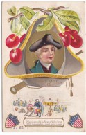 George Washington Birthday Holiday, Valley Forge Image, C1910s Vintage Postcard - Präsidenten