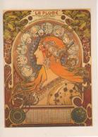 Carte Moderne Alphonse MUCHA  La Plume, Visage De Femme De Profil - Mucha, Alphonse