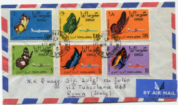 SOMALIE LETTRE PAR AVION DEPART HARGEISA G.P.O. 9 MR 63 SOMALI REPUBLIC POUR L'ITALIE - Somalie (1960-...)