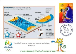 ALGERIE ALGERIA 2016 - FDC Olympic Games Rio 2016 Handball Olympische Spiele Olímpicos Olympics Balonmano - Verano 2016: Rio De Janeiro