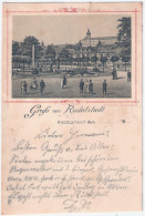 Gruss Aus RUDOLSTADT Litho Belebt Vorläufer 17.1888 Gelaufen - Rudolstadt