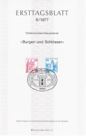 Germany Deutschland 1977-08 ETB Burgen Und Schlosser, Neuschwanstein, Mespelbrunn, First Day Sheet, Berlin - 1974-1980