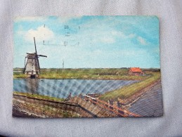 Carte Postale Ancienne : Groeten Van Texel : Molen In De Polder " Het Noorden" - Texel