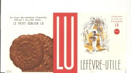 Buvard LU Buvard N°5 Du Cacao Des Térritoires D´Outre-Mer Mélangé à Une Pâte Sablée LE PETIT ECOLIER LU - Sucreries & Gâteaux