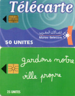 TELECARTES MAROC  *25 *50 Unités  (lot De 2) - Maroc