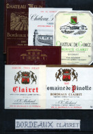 BORDEAUX - Clairet Lot 6 Etiquettes - N° 15 - Colecciones & Series