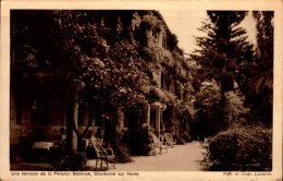 UNE TERRASSE DE LA PENSION BELLEVUE,CHARDONNE SUR VEVEY...CPA - Bellevue