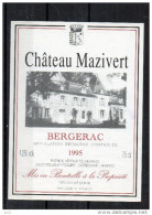 -  Bergerac - Chateau Mazivert 1995 - Bergerac