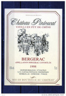 -  Bergerac - Chateau Pintoucat 1998 - Bergerac