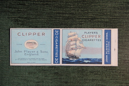 Etui à Cigarette  , 20 Cigarettes ,  " Players CLIPPER  "- Manufacture  ENGLAND - JOHN PLAYER And SON - Etuis à Cigarettes Vides