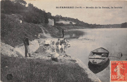 77- SAINT-FARGEAU- BORDS DE LA SEINE , LE LAVOIR - Souppes Sur Loing