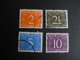 Nederlands Nieuw Guinea NVPH  2 , 3 , 6 , 8 - Netherlands New Guinea