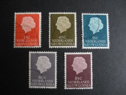 Nederlands Nieuw Guinea NVPH  30 , 33 , 34 , 35 , 36 - Nueva Guinea Holandesa