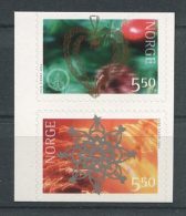 NORVEGE 2002 N° 1395/1396 ** Neufs = MNH Superbes Cote 4 € Noël Christmas Coeur Etoiles Auto Adhésif - Ungebraucht