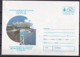 ROMANIA, 1996,World Philatelic Exhibition,  Istanbul 96, Special Stationery Cover, - Covers & Documents