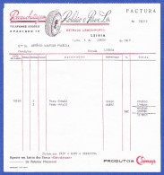 RECAUCHUTAGEM ROLDÃO & PIRES, Lda. - ESTRADA LISBOA-PORTO, LEIRIA - Factura, 1965 - Portugal