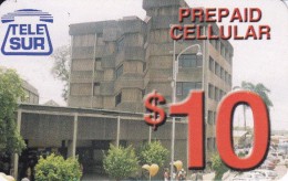 TARJETA DE SURINAM DE TELE SUR DE $10 EDIFICIO - Surinam