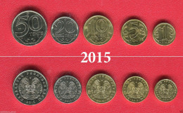 KAZAKHSTAN: 2015 Year Completed Set Of 5 Coins Date 2015 UNC RARE - Kasachstan