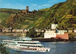 - KAUB Am Rhein - Burg Gutenfels Und Burg Pfalz Im Rhein - Scan Verso - - Kaub