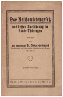 Delcampe - Reichsmietengesetz Im Lande Thüringen , Weimar 1922 , Dr. Robert Heydenreich , Polizei , Landespolizei , Miete !!! - Weimar