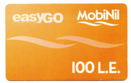 EGYPTE PREPAYEE EASYGO MOBINIL 100 L.E. - Aegypten