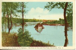 Canada. Sherbrooke. La Croix Sur Le Rocher Du Pin Solitaire - Sherbrooke