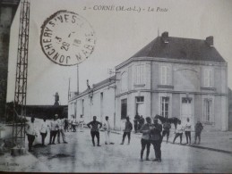 CPA 49 Maine Et Loire Corné La Poste Militaires - Otros & Sin Clasificación