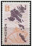 Faeroer/Faroe/Féroé: Carta Geografica, Carte, Mappa, Map - Iles