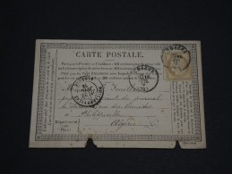 FRANCE - Carte Précurseur Pour Philippeville Algérie - Pas Si Courant - Juil 1876 - En L'état - P19526 - Precursor Cards