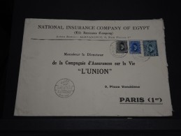 EGYPTE - Env Pour Paris - Grand Format - A Bien étudier - Détaillons Collection -Lot N° 16467 - Briefe U. Dokumente