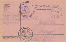 44084- WARFIELD POSTCARD, I/63 INFANTRY BATALLION, FIRLD POST OFFICE NR 106, CENSORED, 1916, HUNGARY - Storia Postale