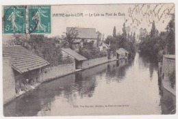 CPA  SARTHE 72   LA CHARTRE Sur Le LOIR Le Loir Au Pont De Bois - Autres & Non Classés