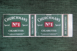 Etui De Paquet De 20 Cigarettes " CHURCHMAN'S ", IPSWICH ( England) - Etuis à Cigarettes Vides