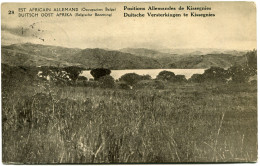 CONGO BELGE CARTE POSTALE ENTIER SURCHARGE EST AFRICAIN ALLEMAND (OCCUPATION BELGE) N°28 POSITIONS ALLEMANDES DE........ - Ganzsachen