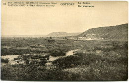 CONGO BELGE CARTE POSTALE ENTIER SURCHARGE EST AFRICAIN ALLEMAND (OCCUPATION BELGE) N°31 GOTTORP LA SALINE - Ganzsachen