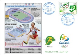 ALGERIA 2016 - Philatelic Cover Olympic Games Rio 2016 Athletics 3000m Steeple Olympische Spiele Olímpicos Olympics - Summer 2016: Rio De Janeiro