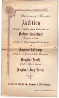 VP4873 - Lettre & Programe - Music - Soirée Du 23 Mai 1908 à  MARSEILLE - Programme