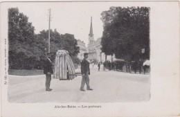 1900,savoie,aix-les-bains,les  Porteurs,métier Du Passé,place De L´établissement Thermal,voitures Bus  Attelages, - Kunsthandwerk