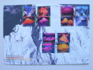 UNO TRIO-FDC (74) Jahr Der Berge Auf Genfer-Cachet - New York/Geneva/Vienna Joint Issues