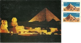 EGYPT  EGITTO  GIZA  Saund And Light At The Pyramide  Nice Stamps - Gizeh