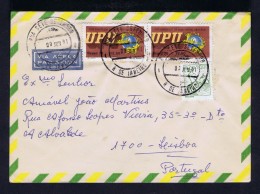 U.P.U. Congress Postes Mail Courrier Cover 2x 1981 BRAZIL Portugal Gc2185 - UPU (Unión Postal Universal)