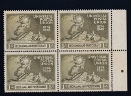 Bechuanaland Protectorate Sc#152 Universal Postal Union 1949 1 Shilling Issue Block Of 4 MNH - 1885-1964 Protectoraat Van Bechuanaland