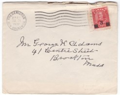 Canada Sc#191, George V Overprint 3-cent On 2-cent, 1932 Cover - Briefe U. Dokumente
