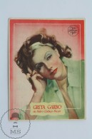Original Old Cinema/ Movie Advertising Image - Actress: Greta Garbo - Metro Goldwyn Mayer - Publicité Cinématographique