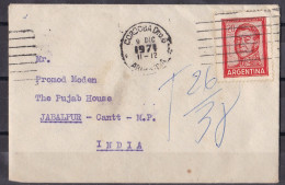 ARGENTINA, 1971, Cover From Argentina To India, San Martin - Lettres & Documents
