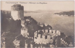 TURQUIE,TURKEY,TURKIYE,CONSTANTINOPLE,ISTANBUL  EN 1920,CHATEAU EUROPE,BOSPHORE,TOUR - Turkey