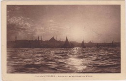 TURQUIE,TURKEY,TURKIYE,CONSTANTINOPLE,ISTANBUL  EN 1917,CARTE ANCIENNE,stamboul,nuit;vague - Turkey