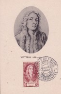 France N° 855 - Watteau - Carte Maximum - 1940-1949