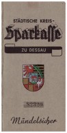 Sparbuch Der Sparkasse Zu Dessau , 1939 - 1945 , Margarete Schmorte , Bank !!! - Dessau